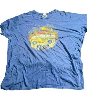 Netflix Stranger Things Surfer Boy Pizza Van Sunset Graphic T-Shirt 2XL